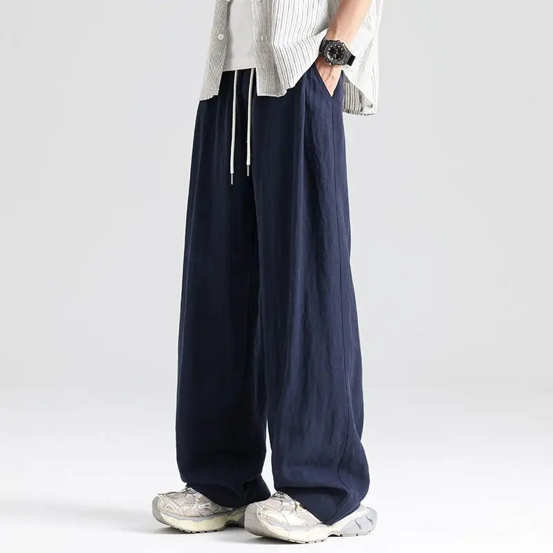 Taos Wide-Leg Linen Trousers