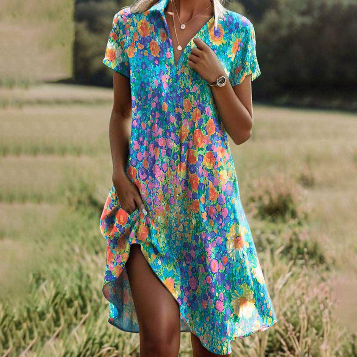 Elara Floral Summer Dress