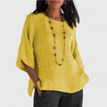 Sereno Oversized Linen Tunic Blouse
