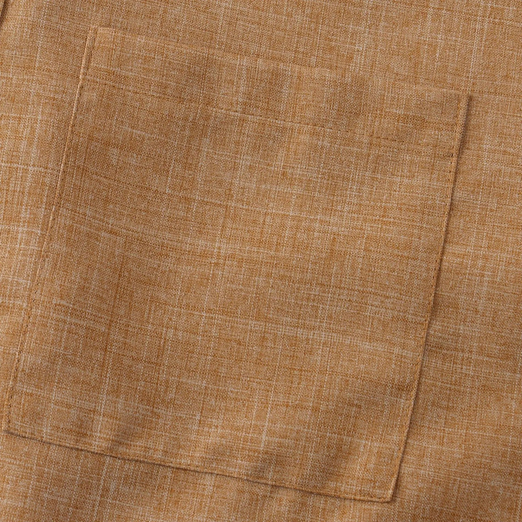 Sorrel Mandarin Cotton-Linen Shirt