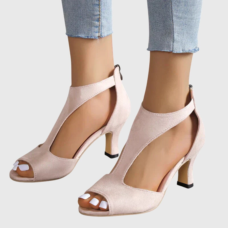 Bibury Open-Toe Heels