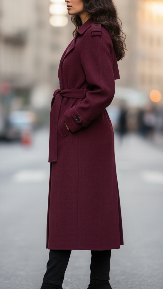 Bellamira Belted Trench Coat