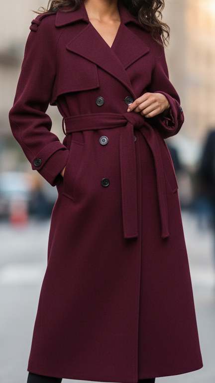 Bellamira Belted Trench Coat