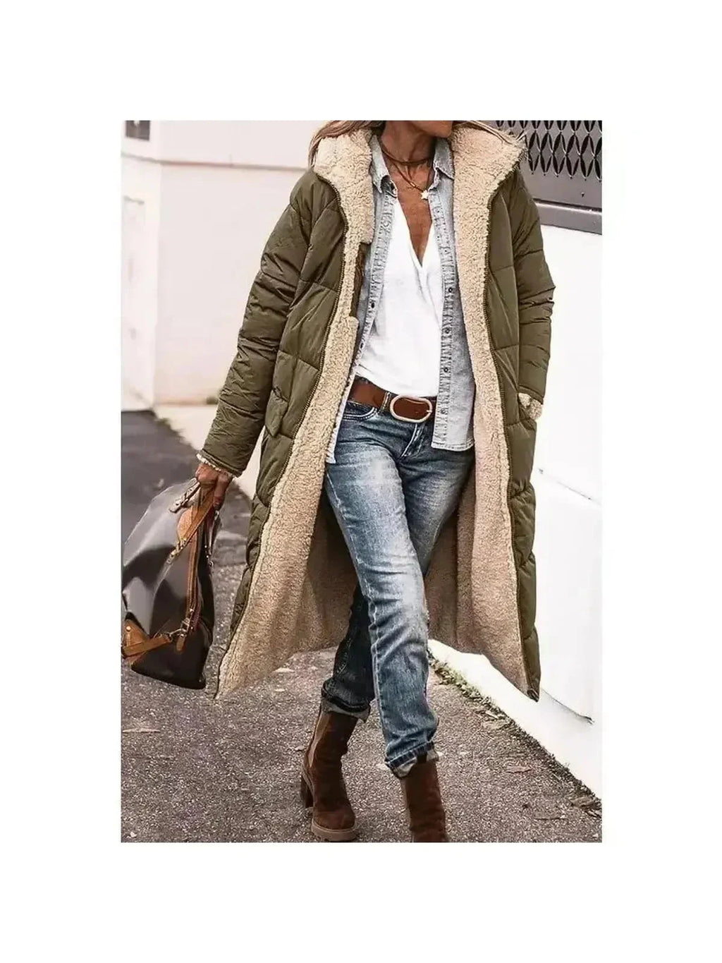 Madeira Sherpa-Lined Winter Coat