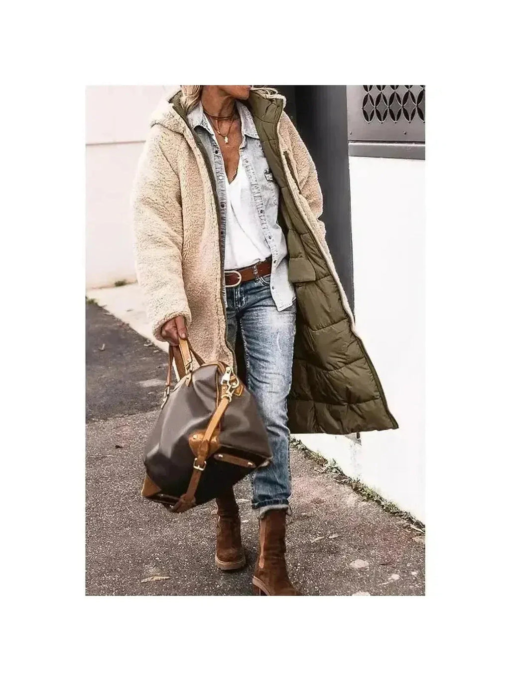 Madeira Sherpa-Lined Winter Coat