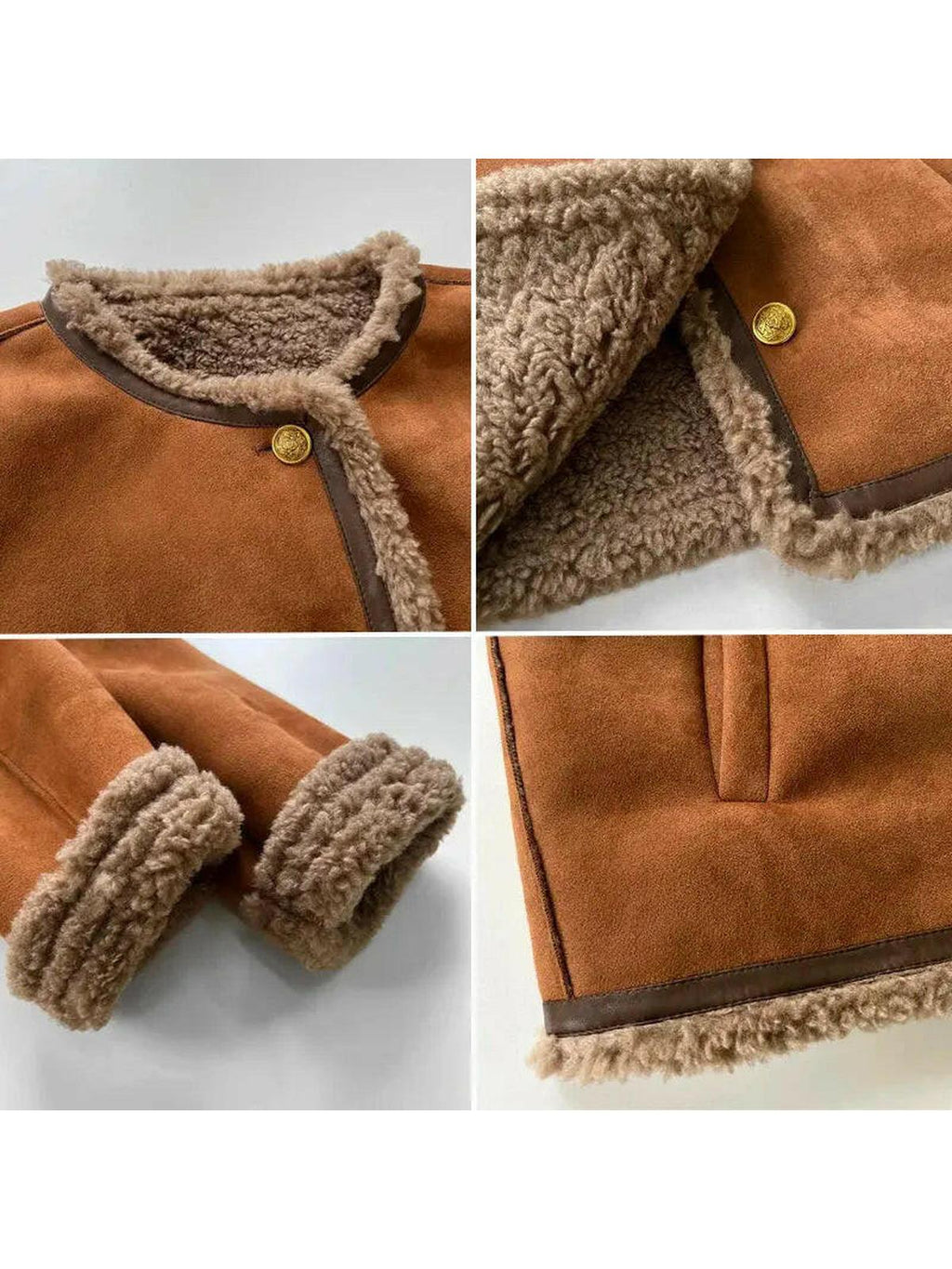 Siargo Shearling-Trimmed Suede Jacket