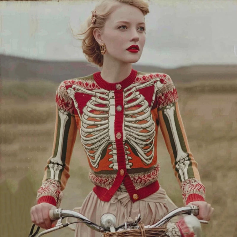 Belladonna Skeleton Anatomy Cardigan