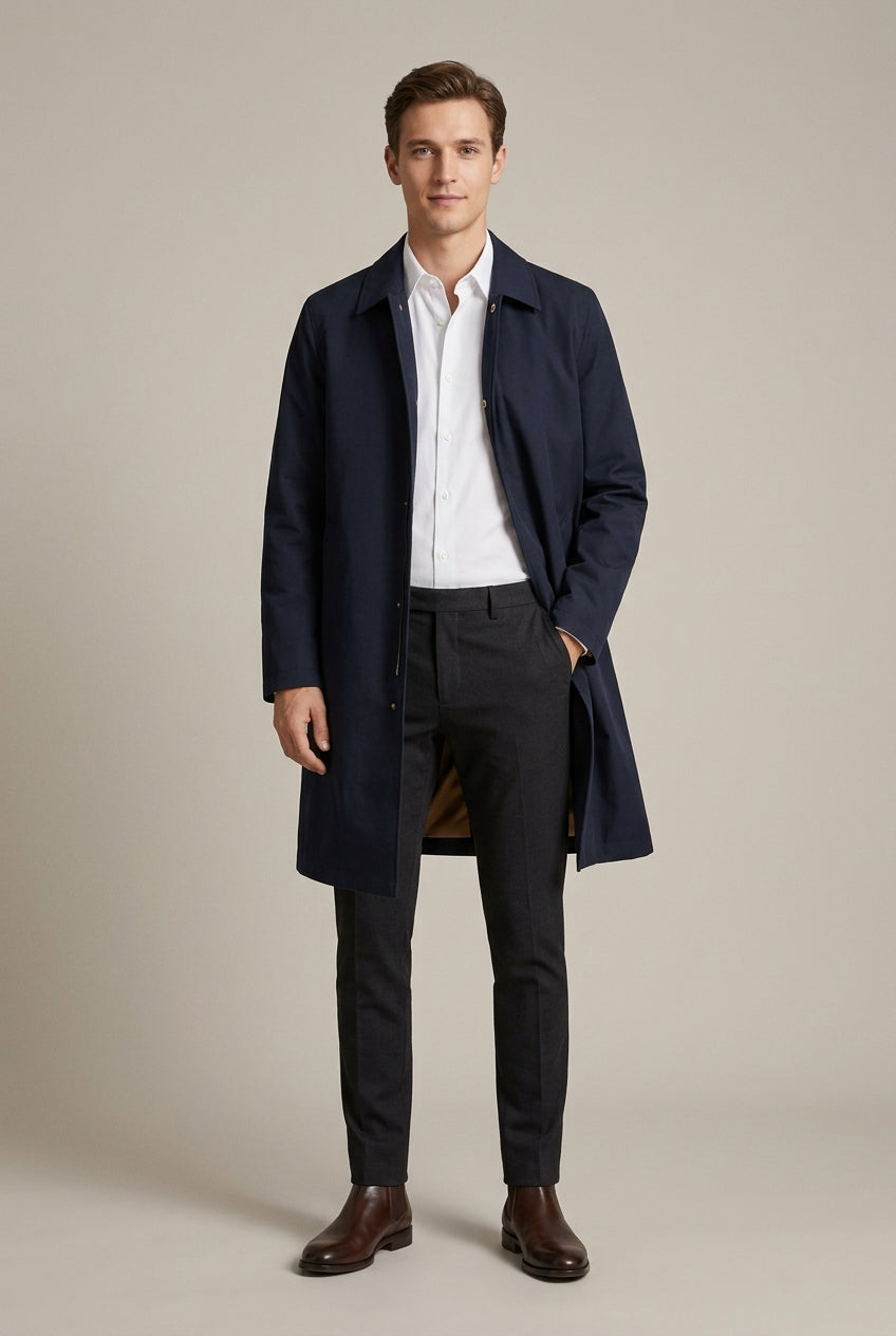 Civita Wool-Blend Trench Coat