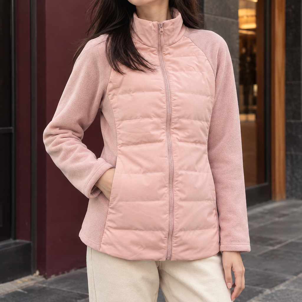 Millie Quilted Hybrid Jacket