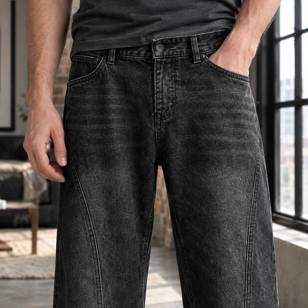 Mina Washed Wide-Leg Jeans