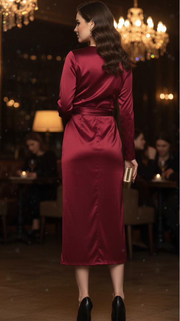 Ischia Wrap Midi Dress