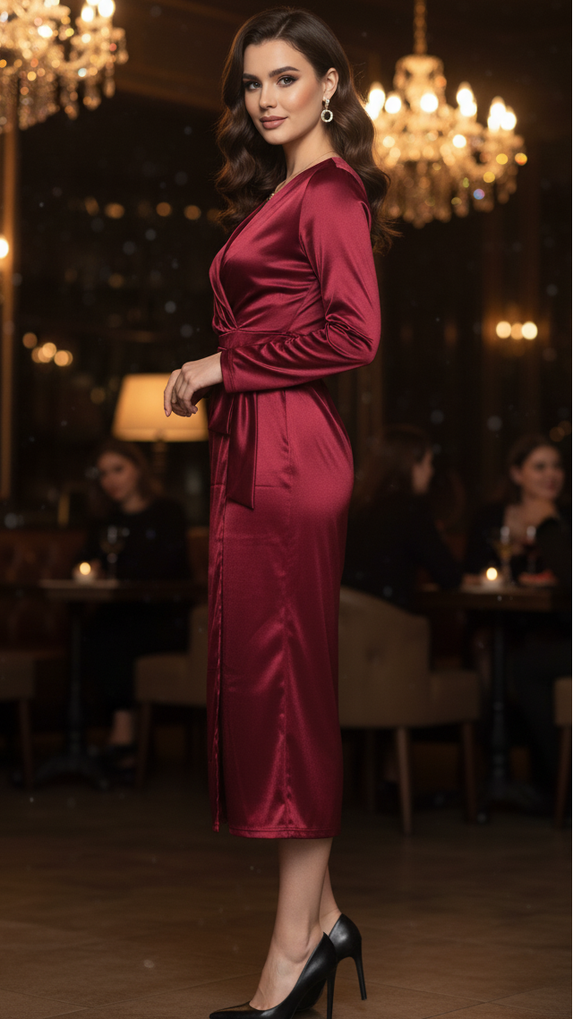 Ischia Wrap Midi Dress
