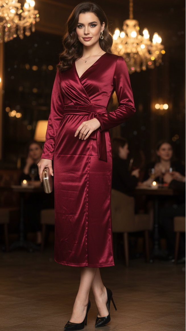 Ischia Wrap Midi Dress