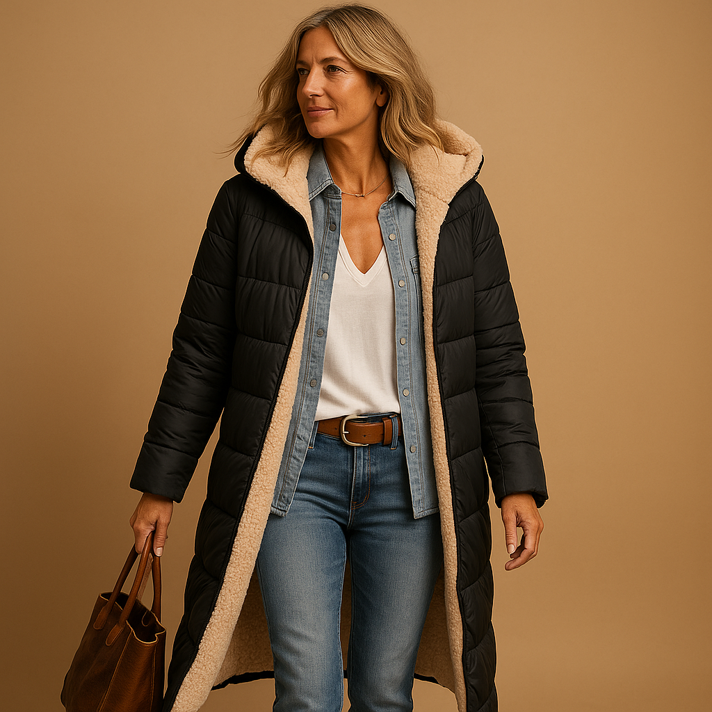 Burges Shearling-Lined Winter Coat
