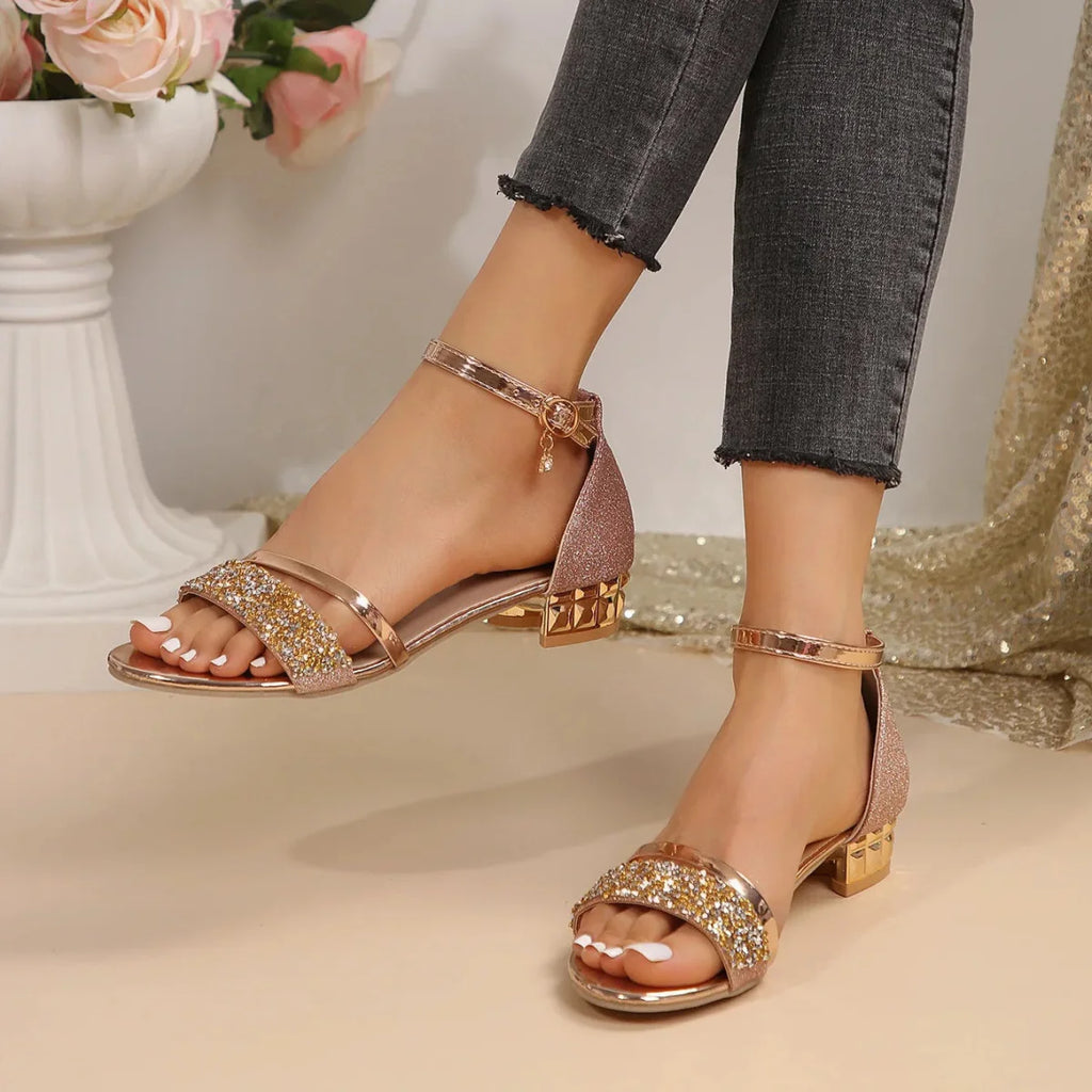 The Celeste Low Block Sandal