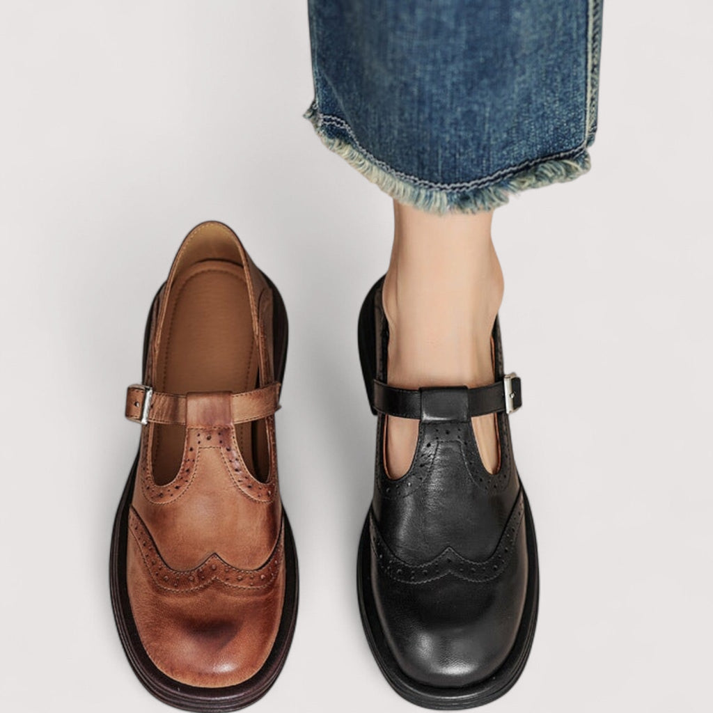 Sunspire Orthopedic Leather Flats