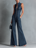 Kaikoura Wide-Leg Denim Jumpsuit